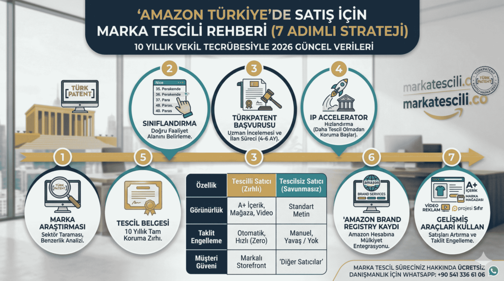 Amazon Marka Tescili: Türkiye’de Satış Yaparken Bilmeniz Gereken 7 Kritik Avantaj
