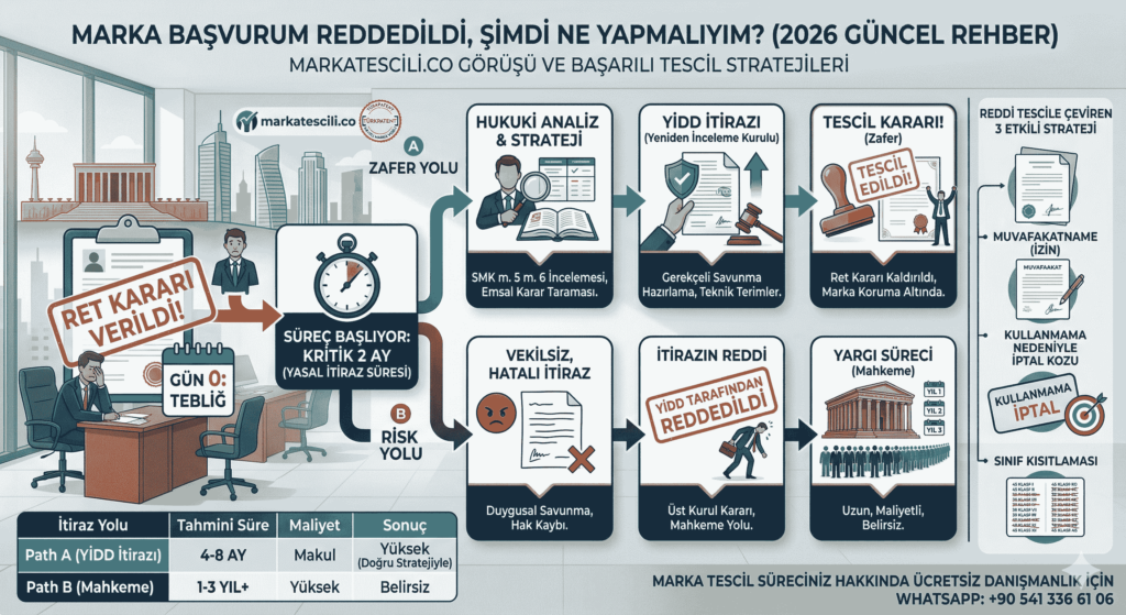 Marka Başvurusu Reddedildi, Ne Yapmalıyım?