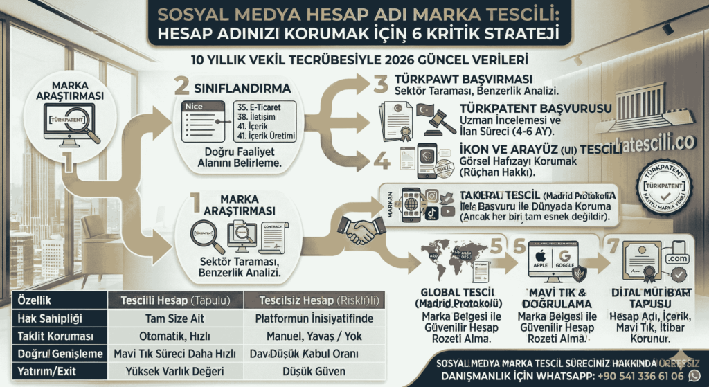 Sosyal Medya Marka Tescili: Hesap Adınızı Korumak İçin 6 Kritik Strateji